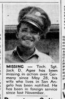 Thumbnail for Jack Agee missing San_Angelo_Standard_Times_1944_07_18_3