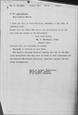 Old German Files, 1909-21 > John Waller (#53062)