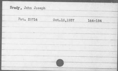 1937 > Brady, John Joseph