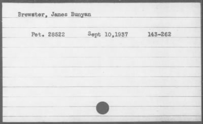 1937 > Brewster, James Bunyan