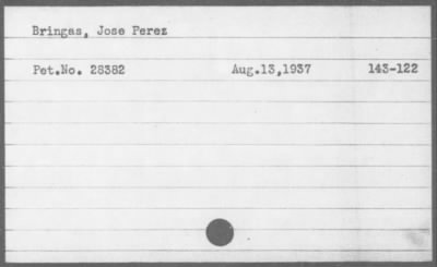 1937 > Bringas, Jose Perez