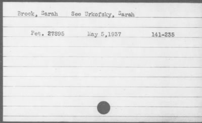 1937 > Brock, Sarah