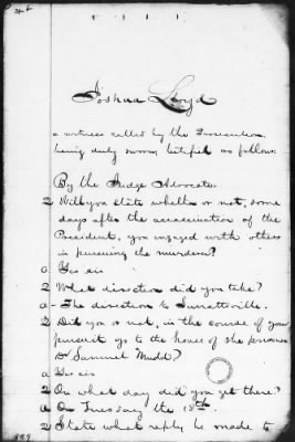 Thumbnail for Proceedings of the Court Martial, May 16-18, 1865