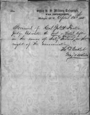 Letters Received by Col. H. L. Burnett, File Nos. 360-751