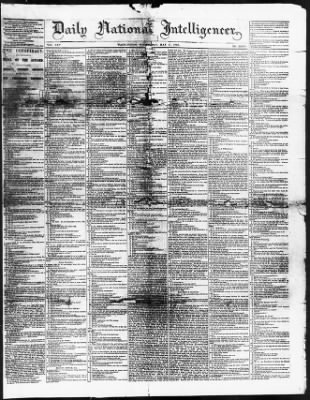 Issues of the Daily National Intelligencer, May 16-Jun 30, 1865 AND Miscellaneous Records Relating to the Court-Martial