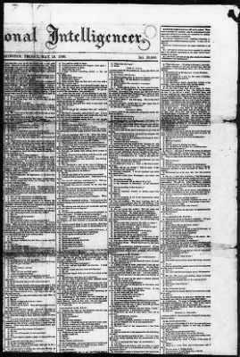 Issues of the Daily National Intelligencer, May 16-Jun 30, 1865 AND Miscellaneous Records Relating to the Court-Martial