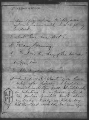 Letters received and Statements of Evidence collected by the Military Commission, pages 70-104 AND Letters received by Col. H. L. Burnett with Endorsements, May 9,-Jun 9, 1865