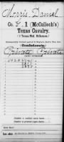 US, Civil War Service Records (CMSR) - Confederate - Texas, 1861-1865 record example