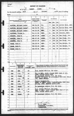 Thumbnail for Report of Changes > 31-Oct-1939