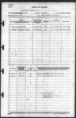 Thumbnail for Report of Changes > 17-Feb-1940