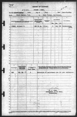 Thumbnail for Report of Changes > 11-Jul-1940