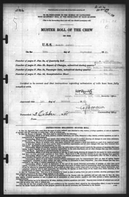 Muster Rolls > 30-Sep-1943