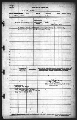 Thumbnail for Report of Changes > 26-Jan-1943