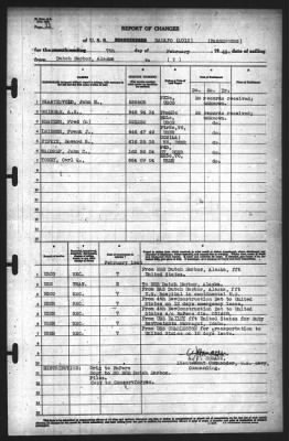 Thumbnail for Report of Changes > 7-Feb-1943