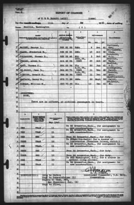 Thumbnail for Report of Changes > 11-May-1943