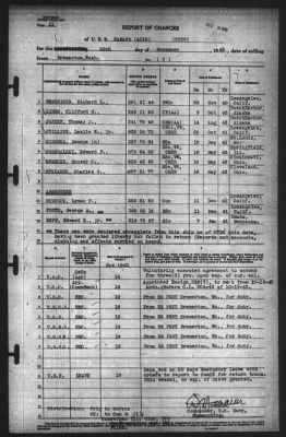 Report of Changes > 20-Nov-1943