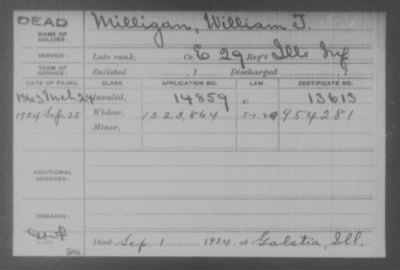 Company E > Milligan, William T.