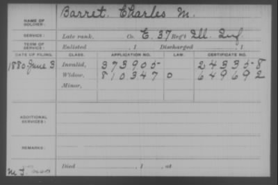 Company E > Barret, Charles M.