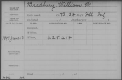 Company B > Bradbury, William W.