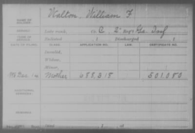 Company C > Walton, William F.