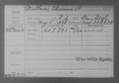Company F > Wallace, Thomas P.