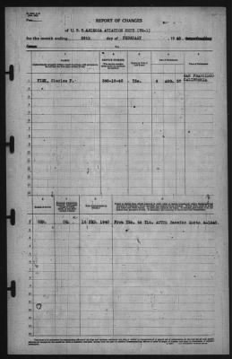 Thumbnail for Report of Changes > 29-Feb-1940