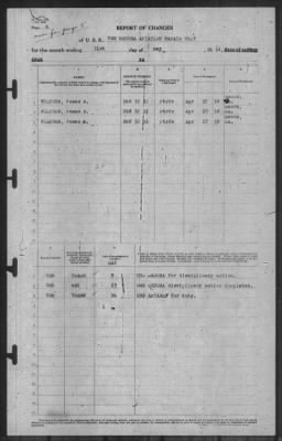 Report of Changes > 31-May-1941