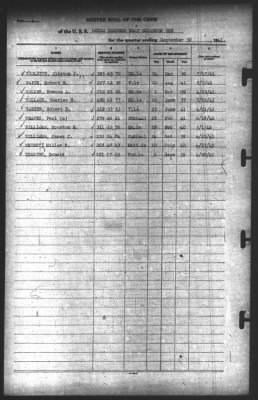 Muster Rolls > 30-Sep-1941