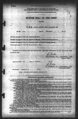 Muster Rolls > 31-Dec-1942