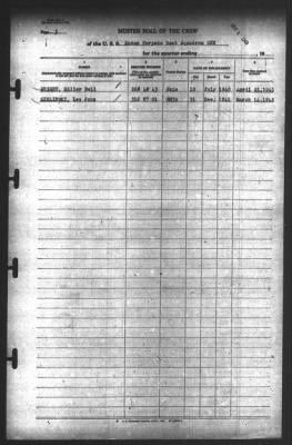 Muster Rolls > 4-Nov-1943