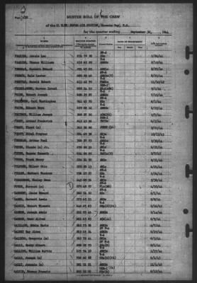 Thumbnail for Muster Rolls > 30-Sep-1944