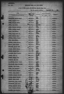 Muster Rolls > 30-Sep-1944
