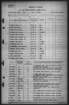 Thumbnail for Report of Changes > 31-Oct-1944