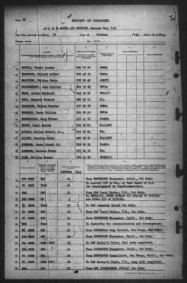 Thumbnail for Report of Changes > 31-Oct-1944