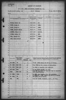 Thumbnail for Report of Changes > 28-Feb-1945