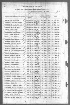 Muster Rolls > 30-Jun-1944