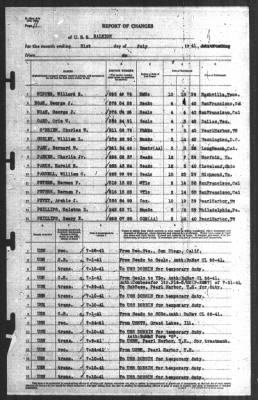 Report of Changes > 31-Jul-1941