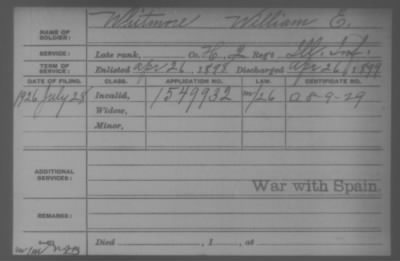 Company H > Whitmore, William E.