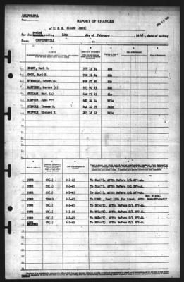 Report of Changes > 12-Feb-1945