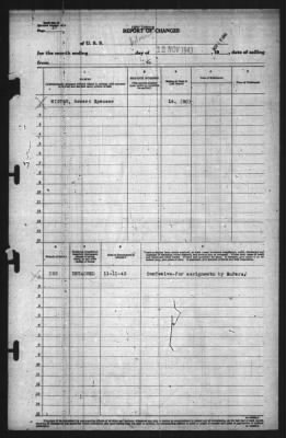Report of Changes > 12-Nov-1943