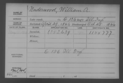 Company C > Underwood, William A.