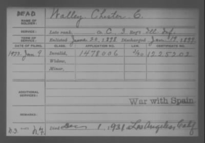 Company C > Walley, Chester E.