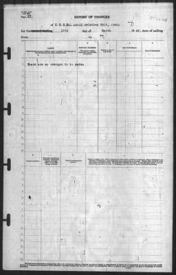 Thumbnail for Report of Changes > 12-Mar-1943