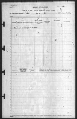 Thumbnail for Report of Changes > 31-May-1943