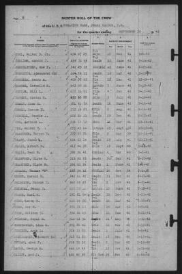 Muster Rolls > 30-Sep-1942