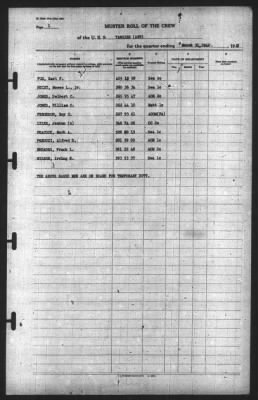 Muster Rolls > 31-Mar-1942