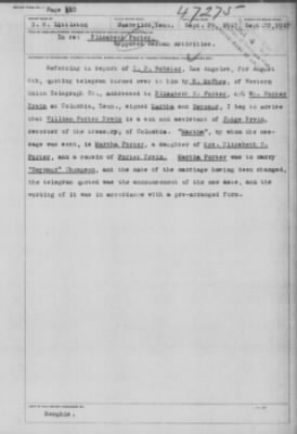 Old German Files, 1909-21 > Elizabeth Porter (#47275)