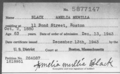1943 > BLACK AMELIA MERILLA