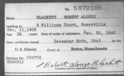 1943 > BLACKETT ROBERT ALONZO