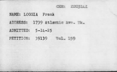 Thumbnail for 1925 > LOGGIA Frank